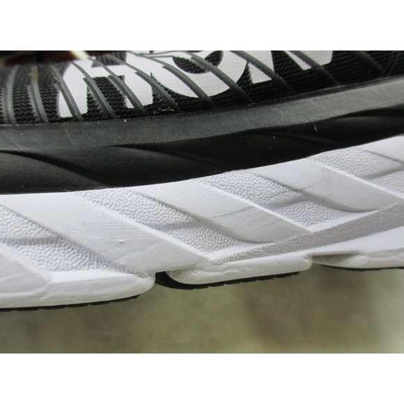 HOKA One One Bondi 7 Women's Running Shoes Size 9D Wide Sneakers Black White - Picture 11 of 16